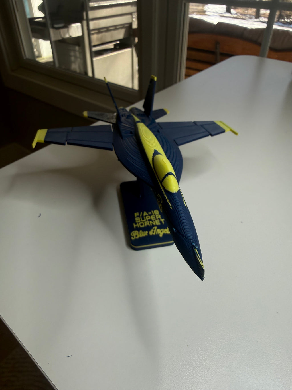 Blue Angels F/A-18 Super Hornet 3D Printed Aircraft Model Kit – Navy Demonstration Jet Edition
