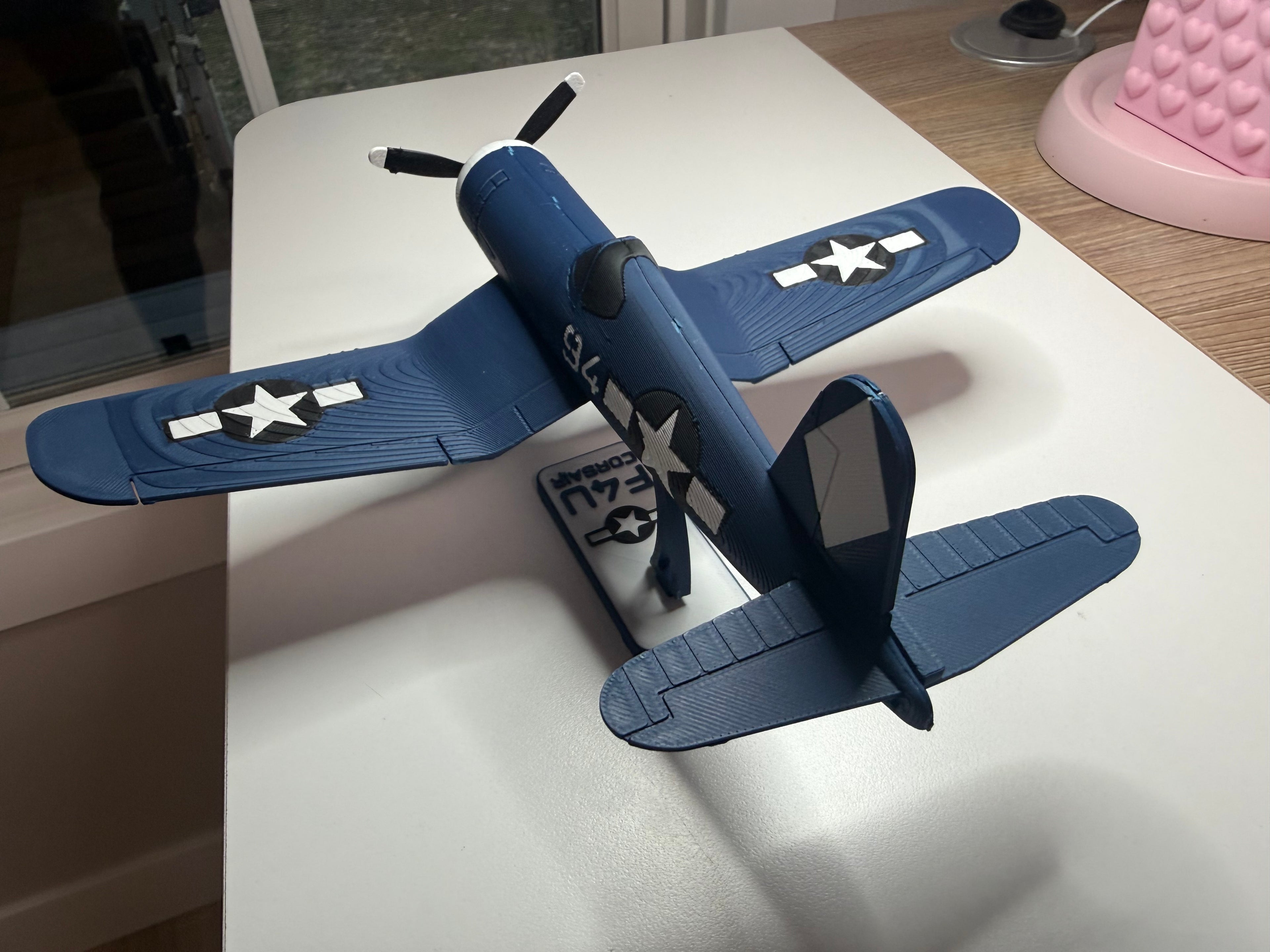 F4U Corsair 3D Printed Aircraft Model Kit – WWII Fighter Plane Edition