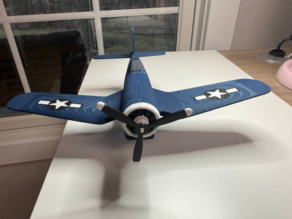 F4U Corsair 3D Printed Aircraft Model Kit – WWII Fighter Plane Edition