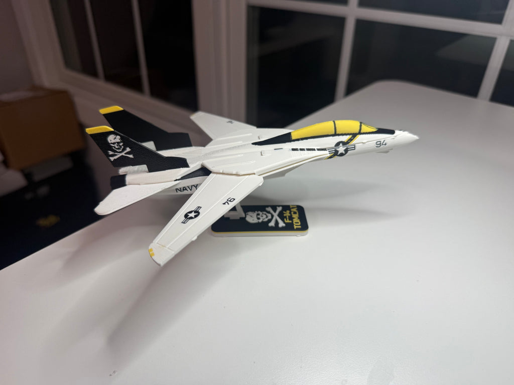 F-14 Tomcat 3D Printed Aircraft Model Kit – Classic Navy Fighter Jet Edition