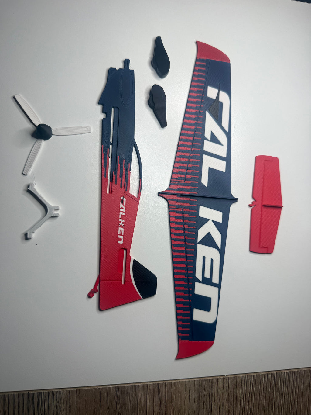 MXS-R Falken Aerobatic Plane 3D Printed Model | RC Airplane Display Build