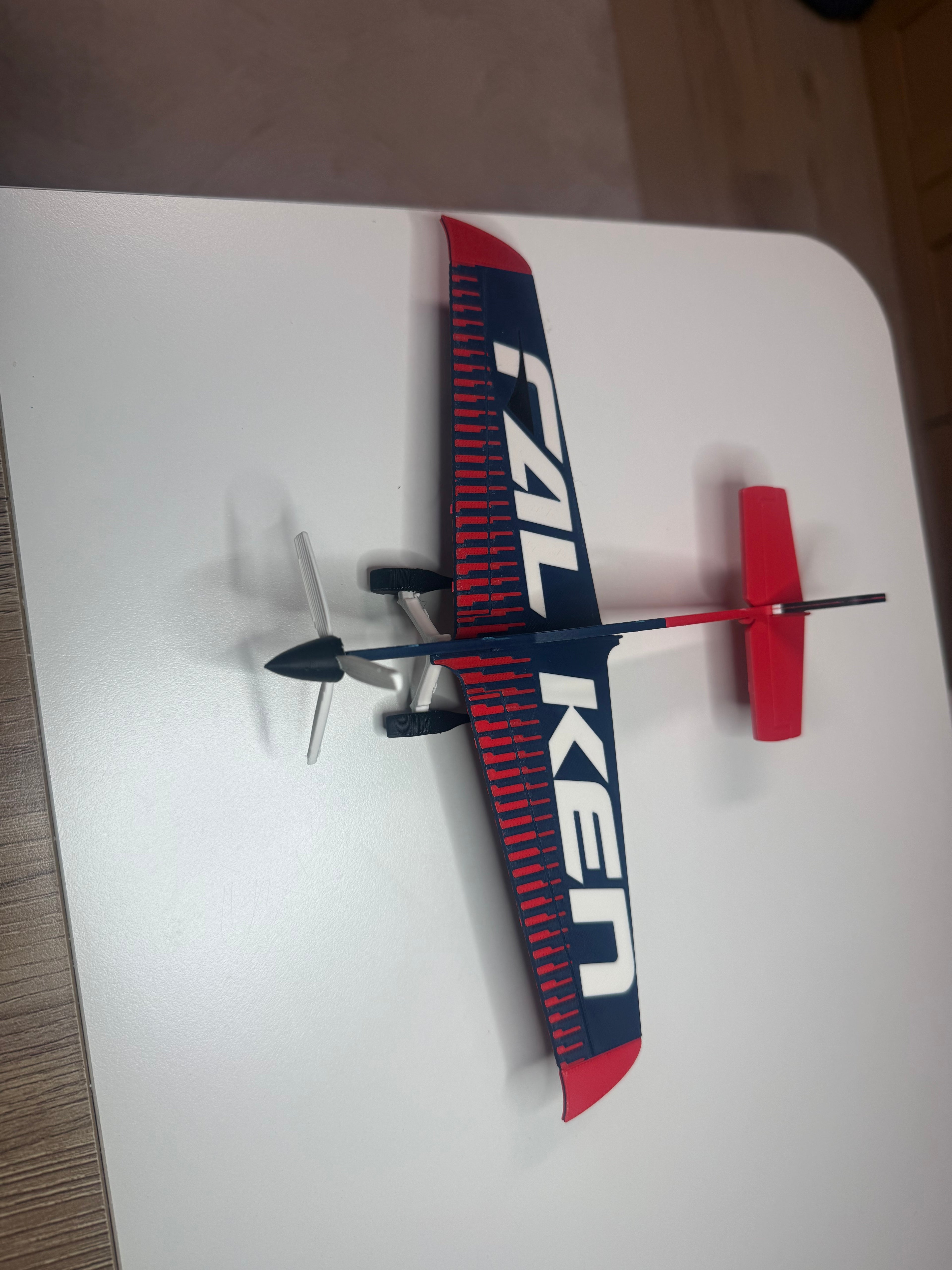 MXS-R Falken Aerobatic Plane 3D Printed Model | RC Airplane Display Build
