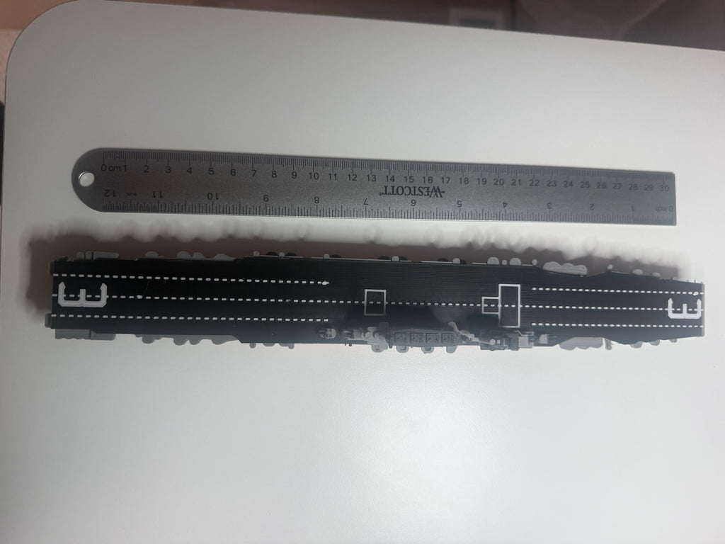 Saratoga Class Aircraft Carrier 3D Printed Display Model – Naval Warship Desk Decor