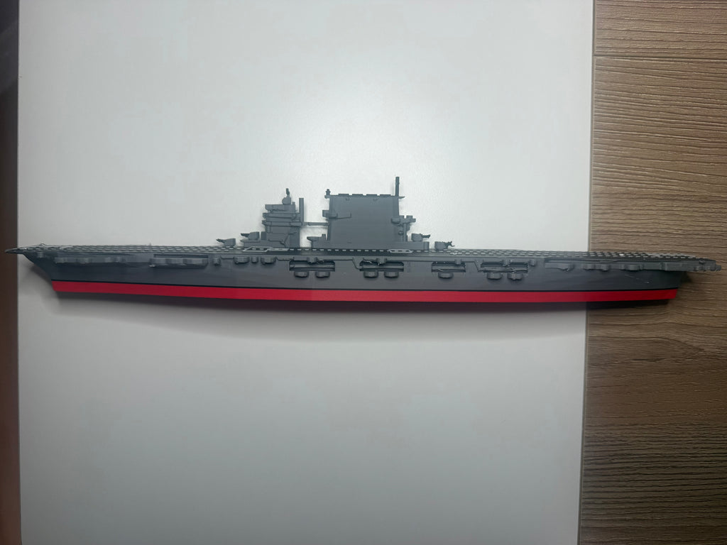 Saratoga Class Aircraft Carrier 3D Printed Display Model – Naval Warship Desk Decor