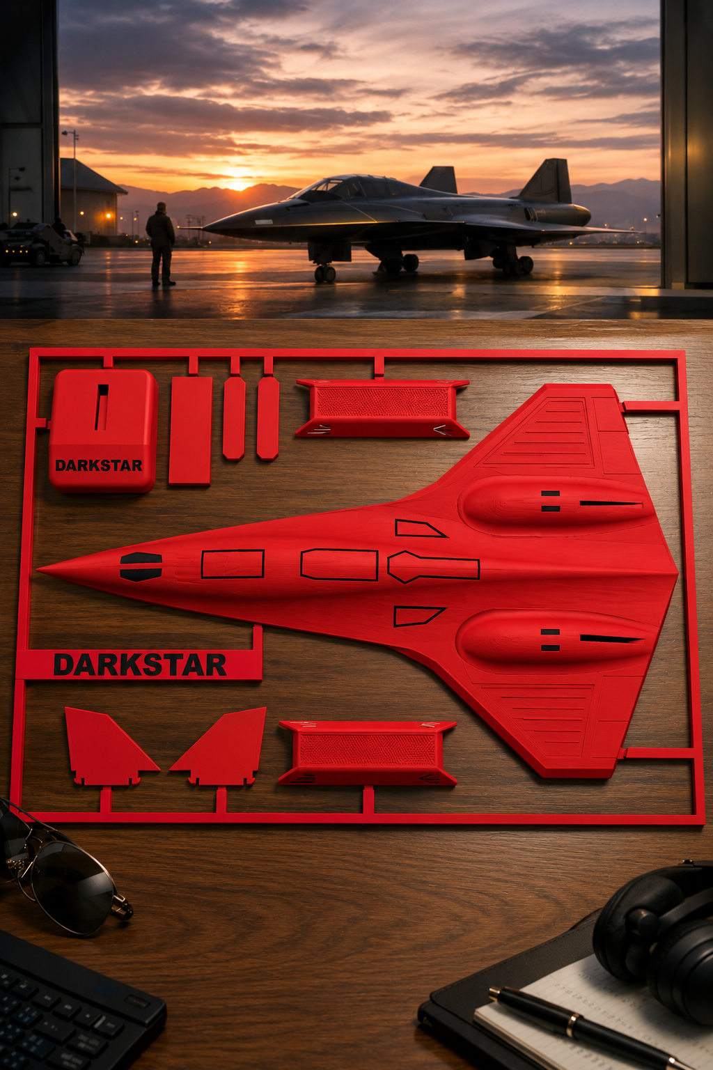 Darkstar SR-72 Inspired 3D Printed Aircraft Model Kit – Hypersonic Stealth Jet