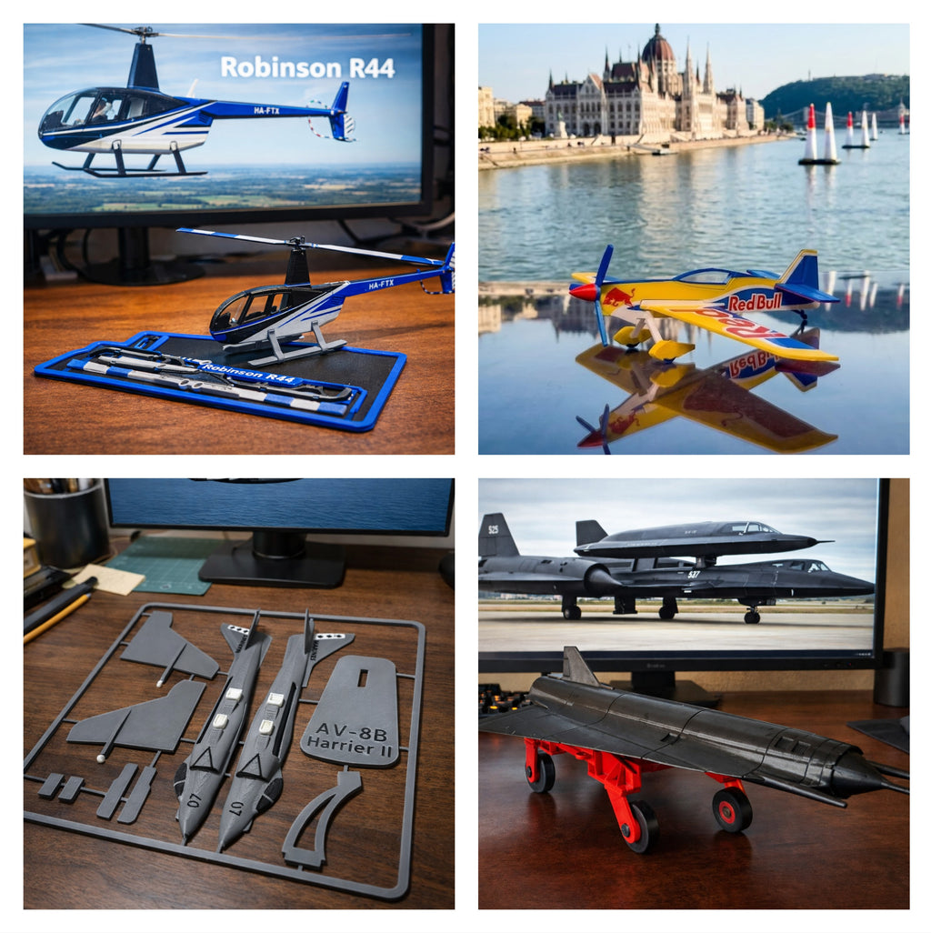 Choose Any 1, 2, 3, 4, or 5 Aircraft 3D Printed Model Kits – DIY Aviation Bundle