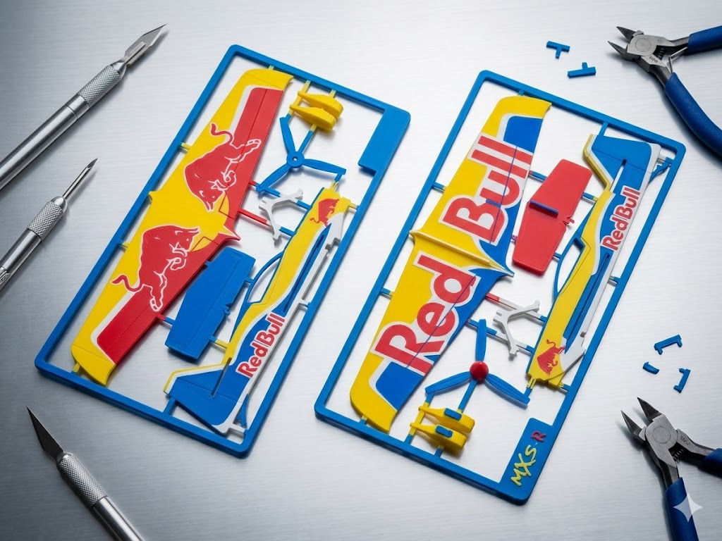 Red Bull MXS-R 3D Printed Air Race Plane Model Kit