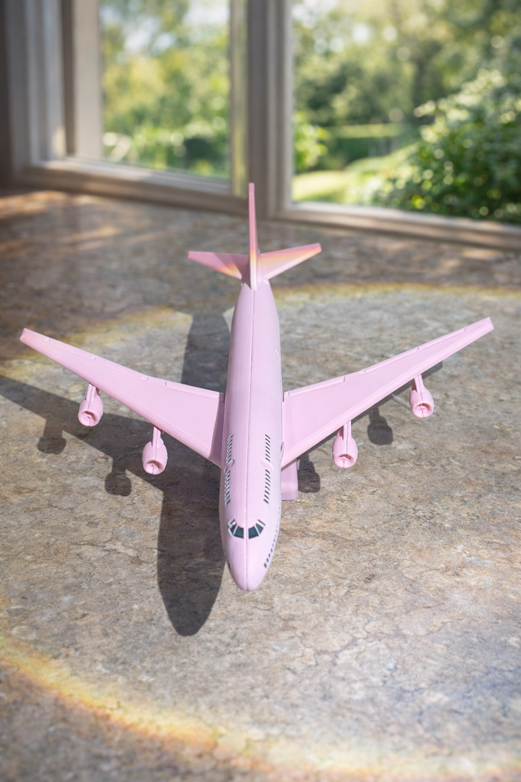 Pink Boeing 747 3D Printed Aircraft Model Kit – Cute Jumbo Jet Edition