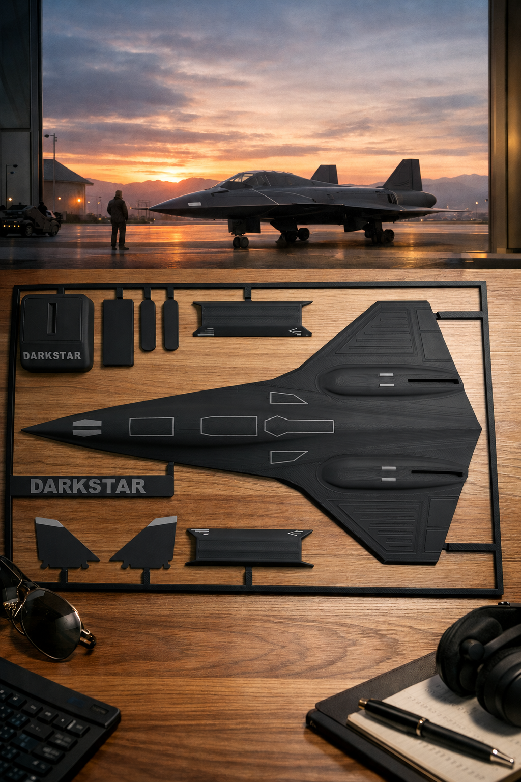 Darkstar SR-72 Inspired 3D Printed Aircraft Model Kit – Hypersonic Stealth Jet