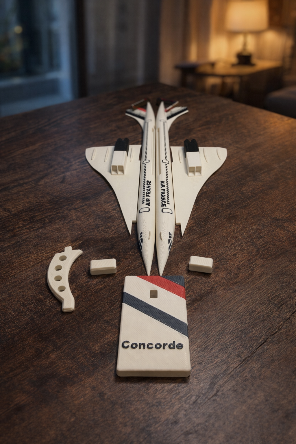 Concorde Supersonic Jet 3D Printed Aircraft Model Kit – Air France Edition