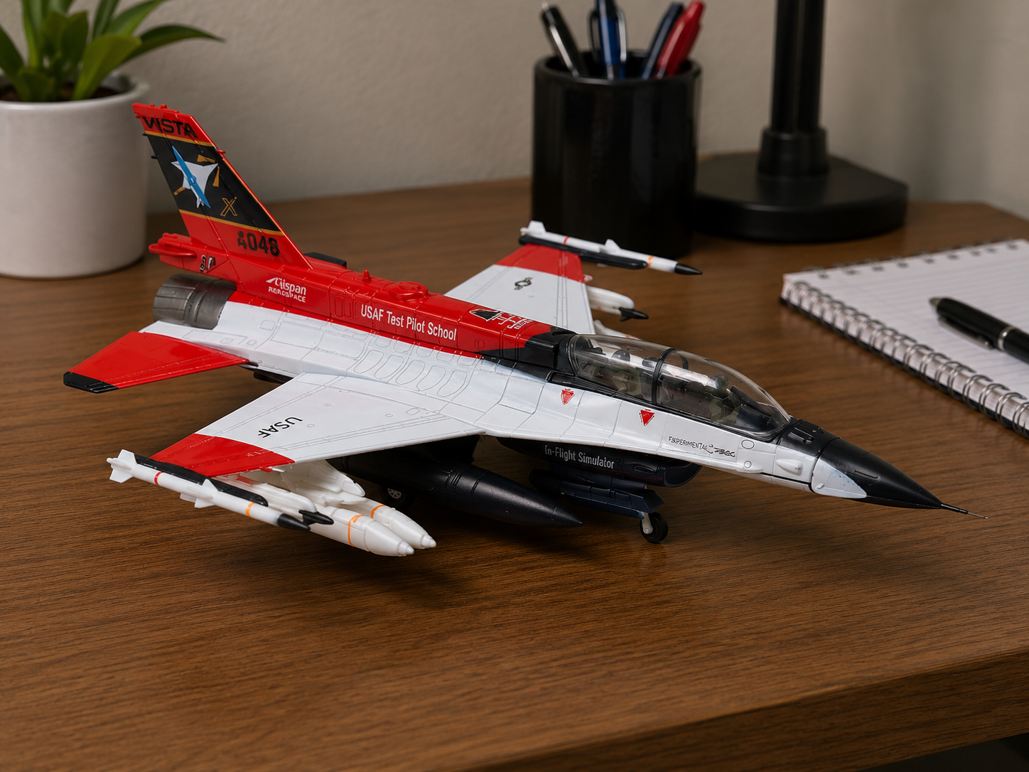 F-16D X-62A Die-Cast Aircraft Model – 1/72 Scale Military Fighter Je
