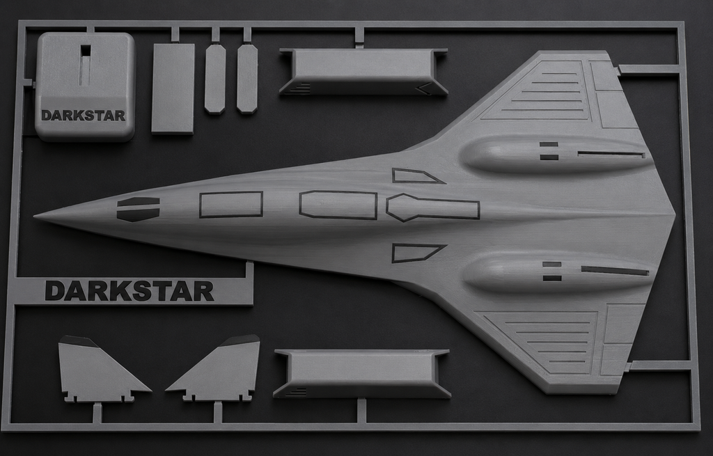 Darkstar SR-72 Inspired 3D Printed Aircraft Model Kit – Hypersonic Stealth Jet