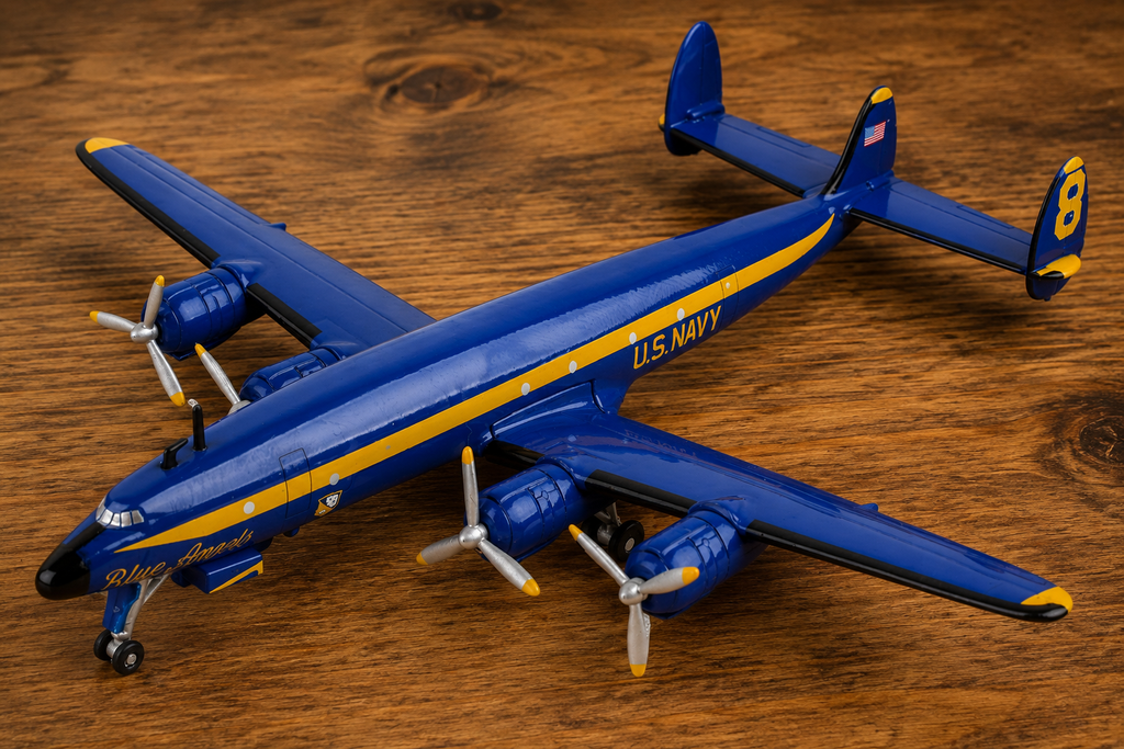 Blue Angels C-121J “Super Constellation” Die-Cast Aircraft Model – 1/300 Scale Display Plane