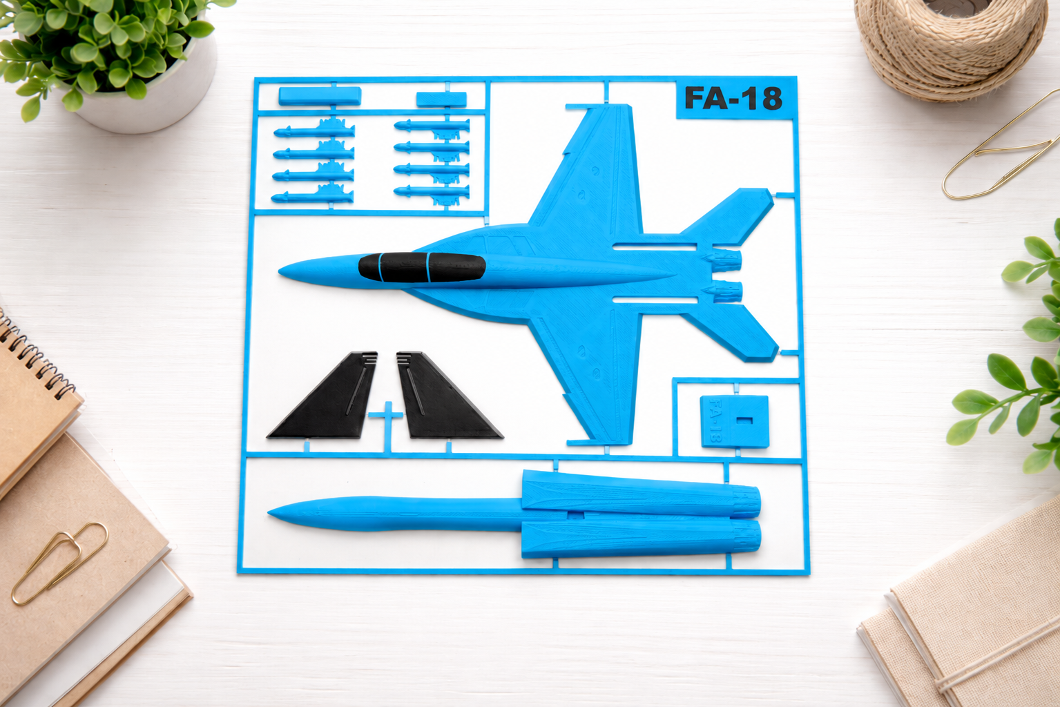 F/A-18 Fighter Jet 3D Printed Model Kit F/A-18 Fighter Jet 3D Printed Model Kit – Military Aircraft Desk Decor – Modern Aviation Display – Fighter Jet Model – Aviation Gift