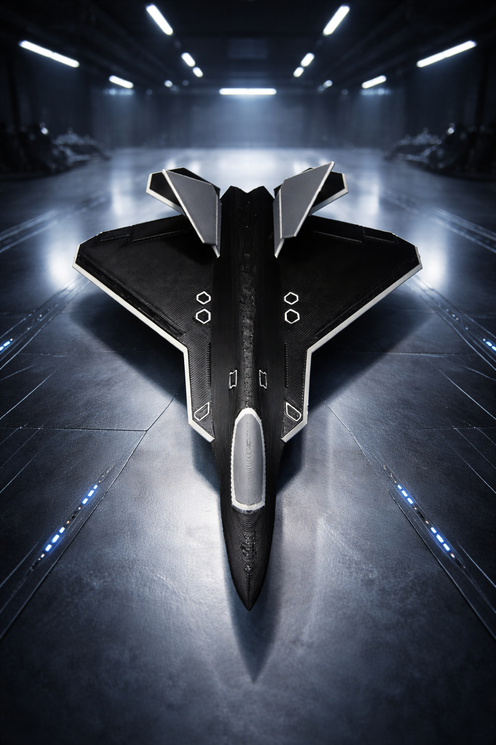 F-22 Raptor Stealth Fighter 3D Printed Aircraft Model Kit – Black & Gray Edition