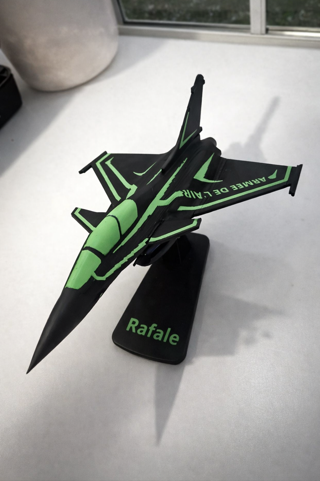 Rafale Fighter Jet 3D Printed Aircraft Model | Aviation Desk Decor