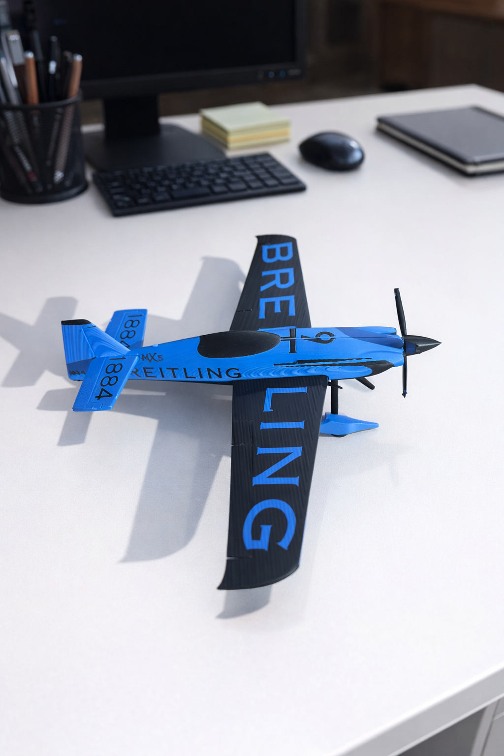 MXS-R Breitling 3D Printed Aircraft Model Kit – Aerobatic Racing Plane Edition