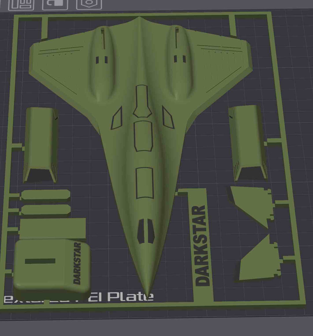 Darkstar SR-72 Inspired 3D Printed Aircraft Model Kit – Hypersonic Stealth Jet