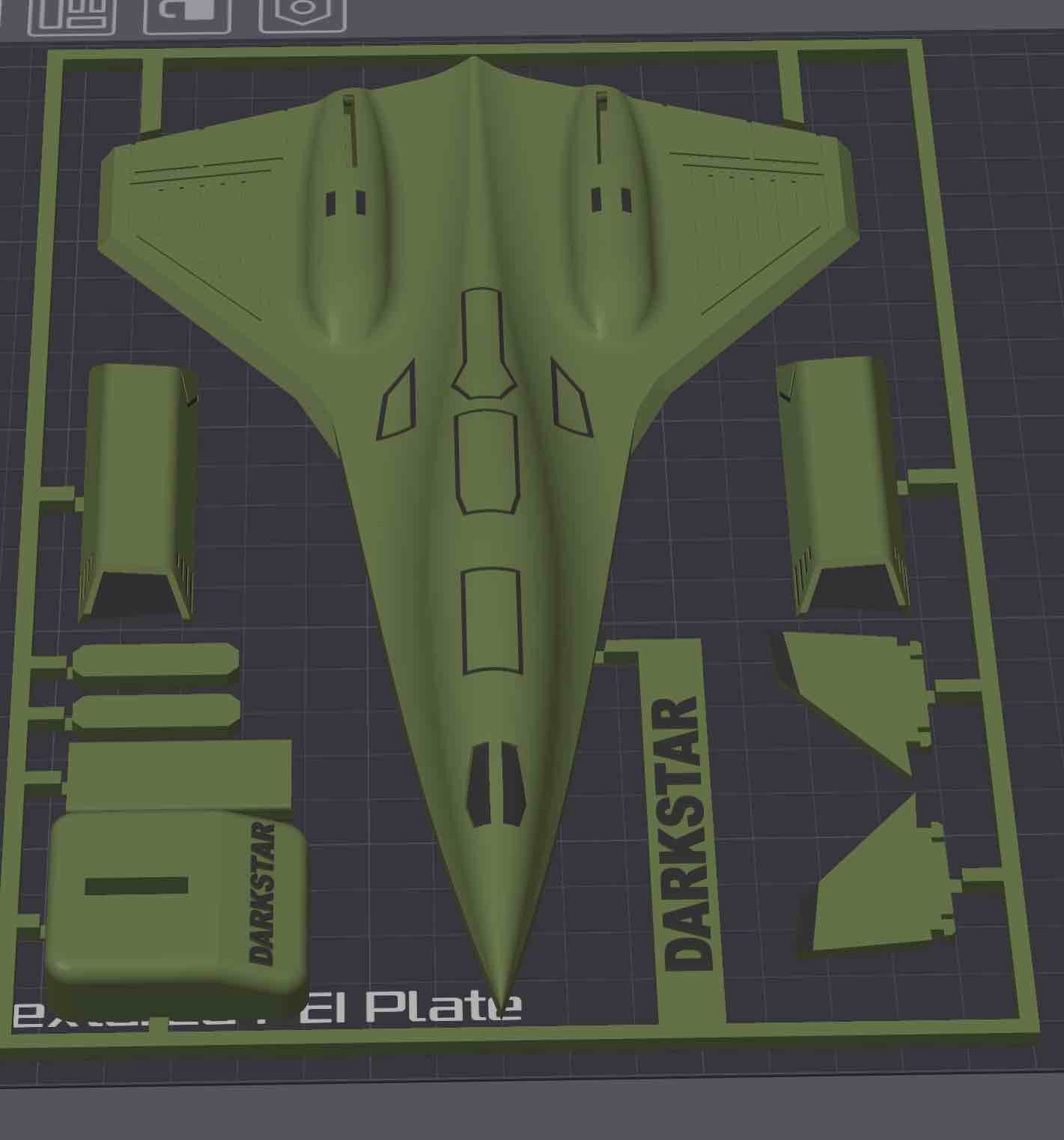 Darkstar SR-72 Inspired 3D Printed Aircraft Model Kit – Hypersonic Stealth Jet