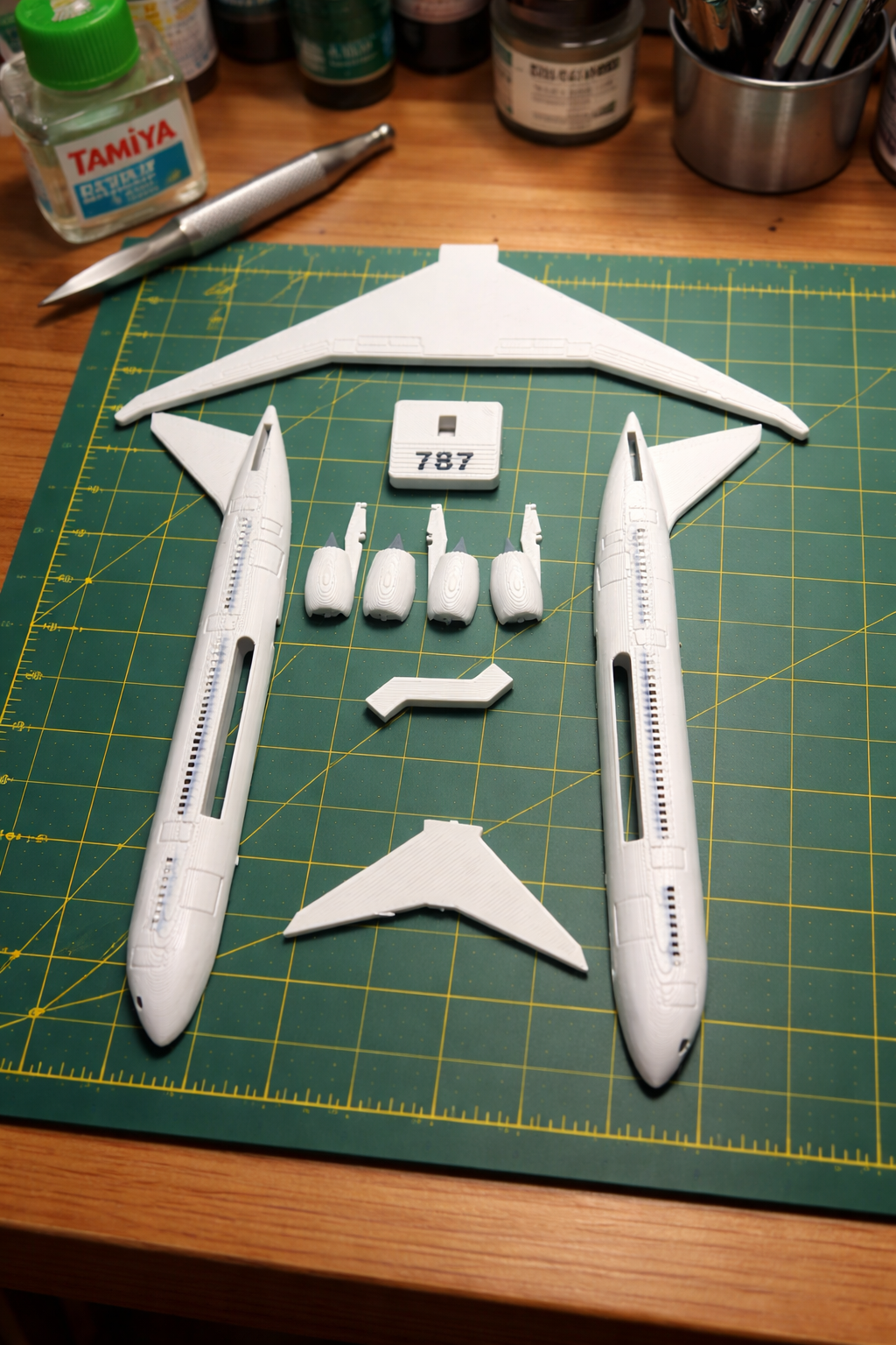 Boeing 787 Dreamliner 3D Printed Model Kit Boeing 787 Dreamliner 3D Printed Model Kit – Commercial Airliner DIY Build – Aviation Desk Decor – Passenger Jet Display Model