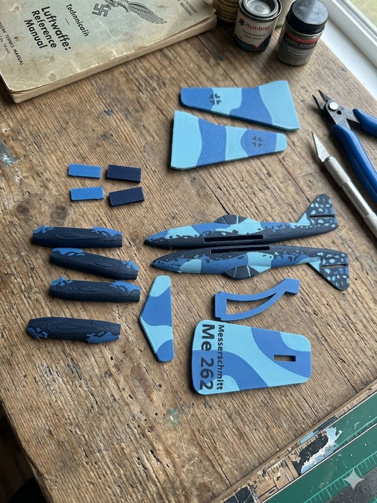 Messerschmitt Me 262 3D Printed Aircraft Model