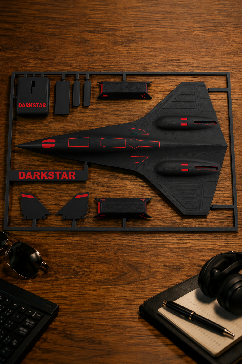 Darkstar SR-72 Inspired 3D Printed Aircraft Model Kit – Hypersonic Stealth Jet