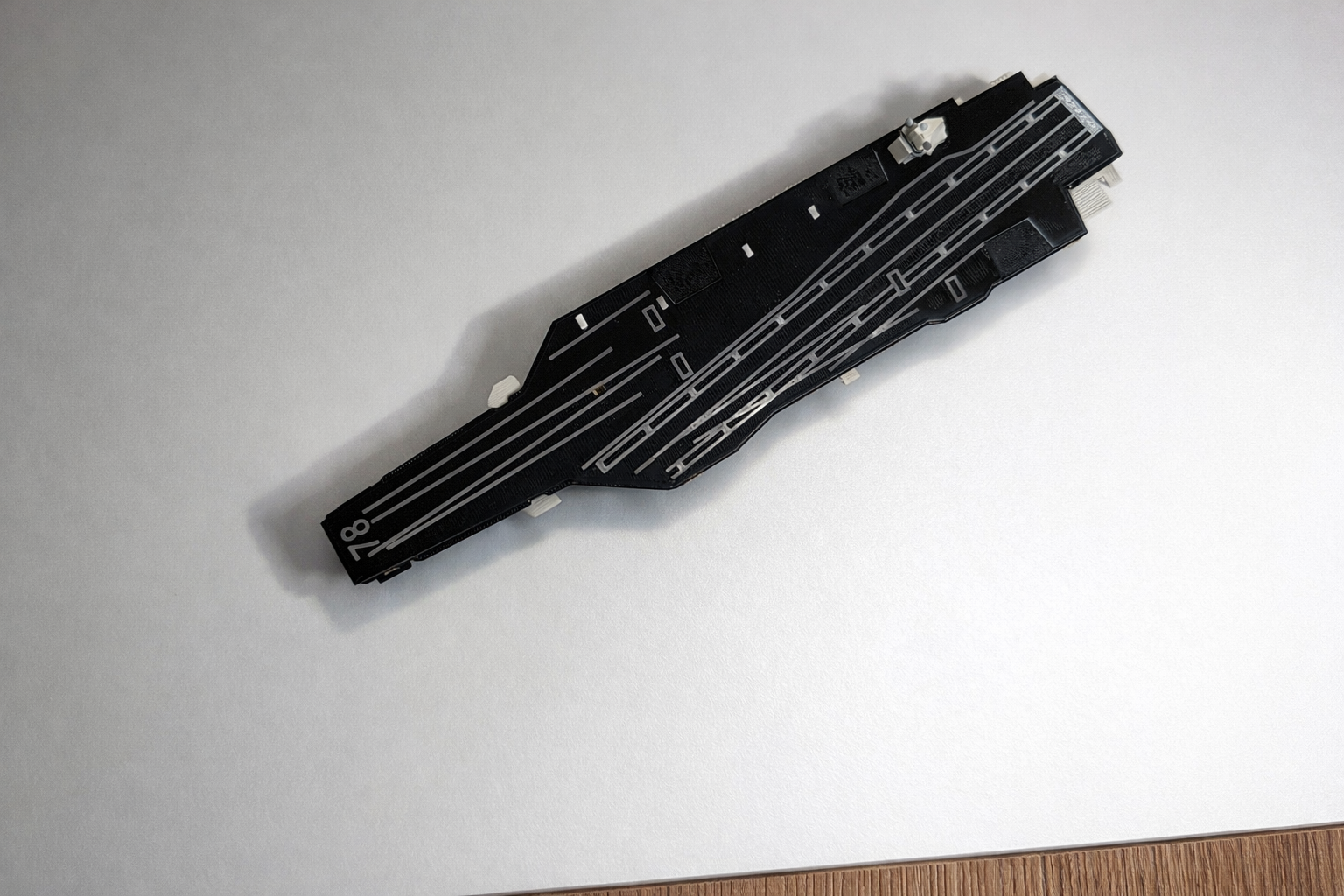 Ford Class Aircraft Carrier Flight Deck 3D Printed Display Model – Naval Aviation Edition