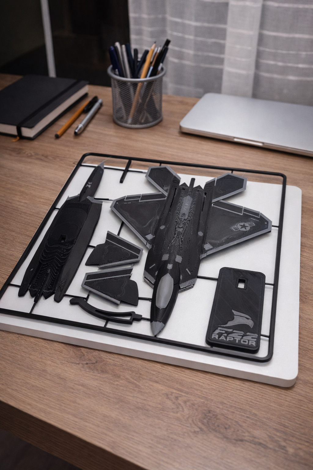 F-22 Raptor 3D Printed Aircraft Model Kit – Stealth Fighter Edition