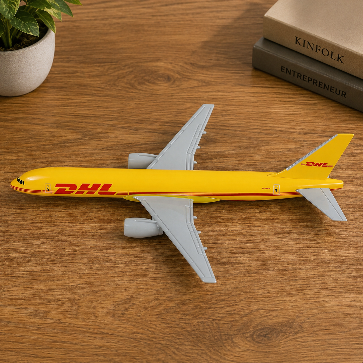 DHL Boeing 757 Die-Cast Aircraft Model – 1:400 Scale Cargo Airplane Display