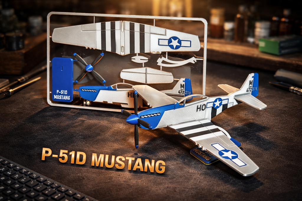 P-51 Mustang 3D Printed Aircraft Display Model