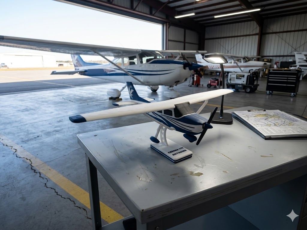 Cessna 172 Skyhawk 3D Printed Aircraft Model