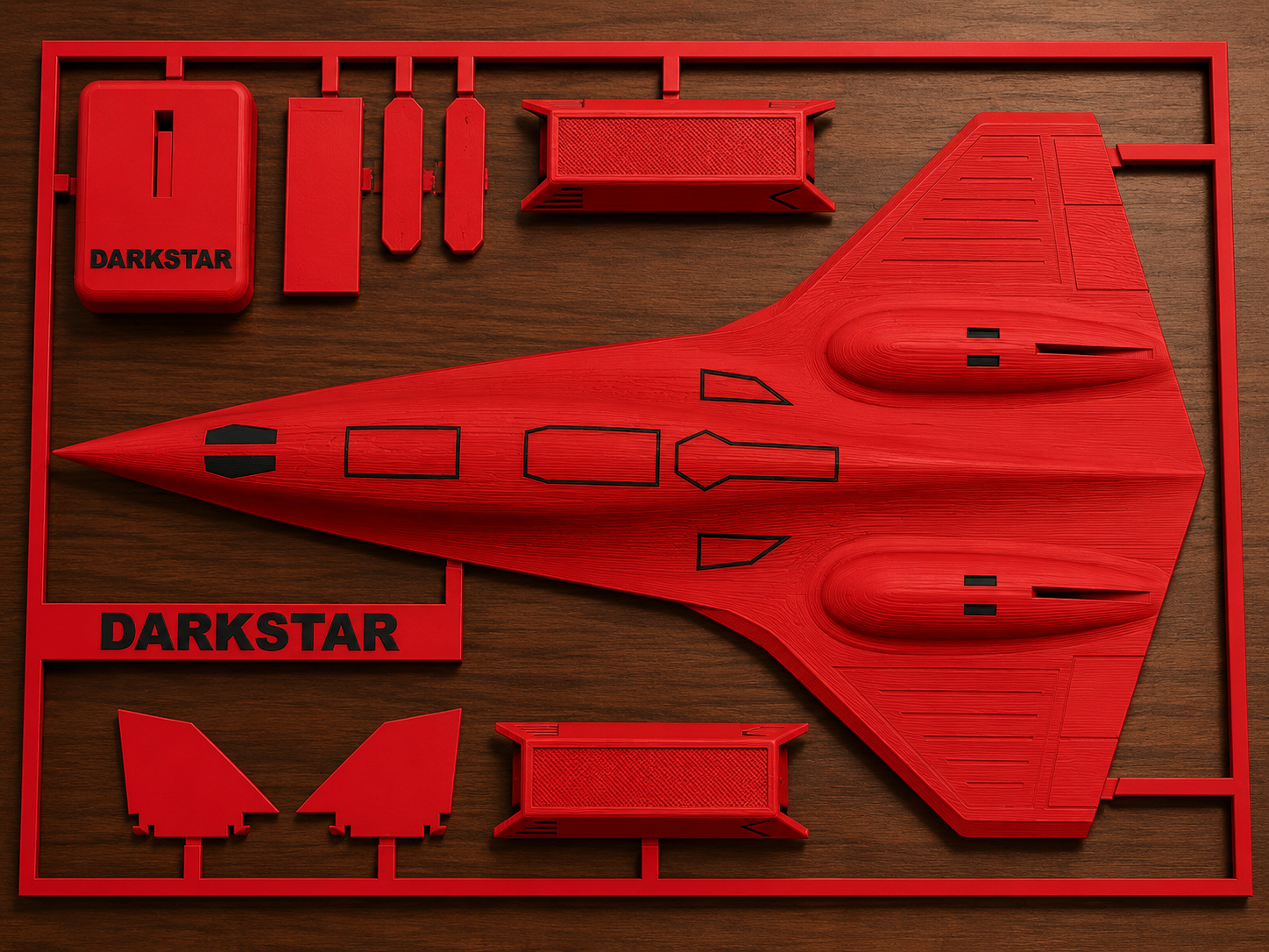 Darkstar SR-72 Inspired 3D Printed Aircraft Model Kit – Hypersonic Stealth Jet