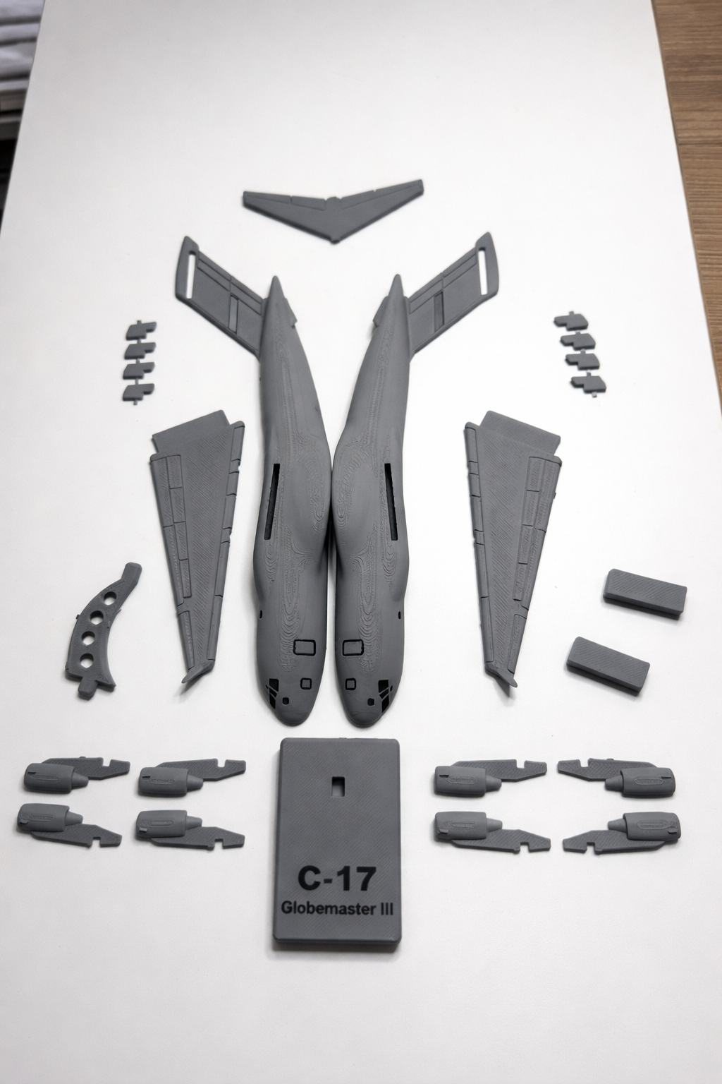 C-17 Globemaster III 3D Printed Aircraft Model Kit – USAF Military Cargo Plane