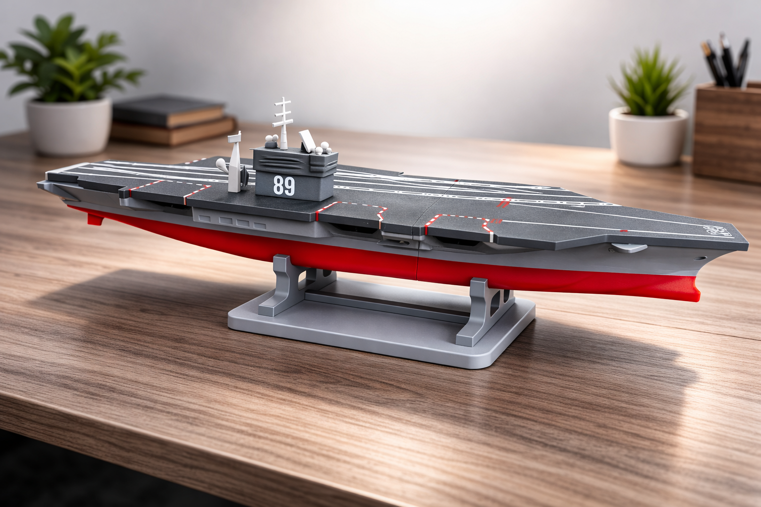 USS Nimitz CVN-68 Aircraft Carrier 3D Printed Build Kit – Navy Warship Model to Assemble