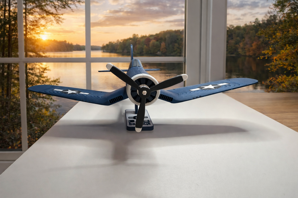 F4U Corsair 3D Printed Aircraft Model Kit – WWII Fighter Plane Edition