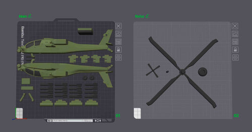 AH-64 Apache Helicopter 3D Printed Display Model – Military Attack Helicopter Edition