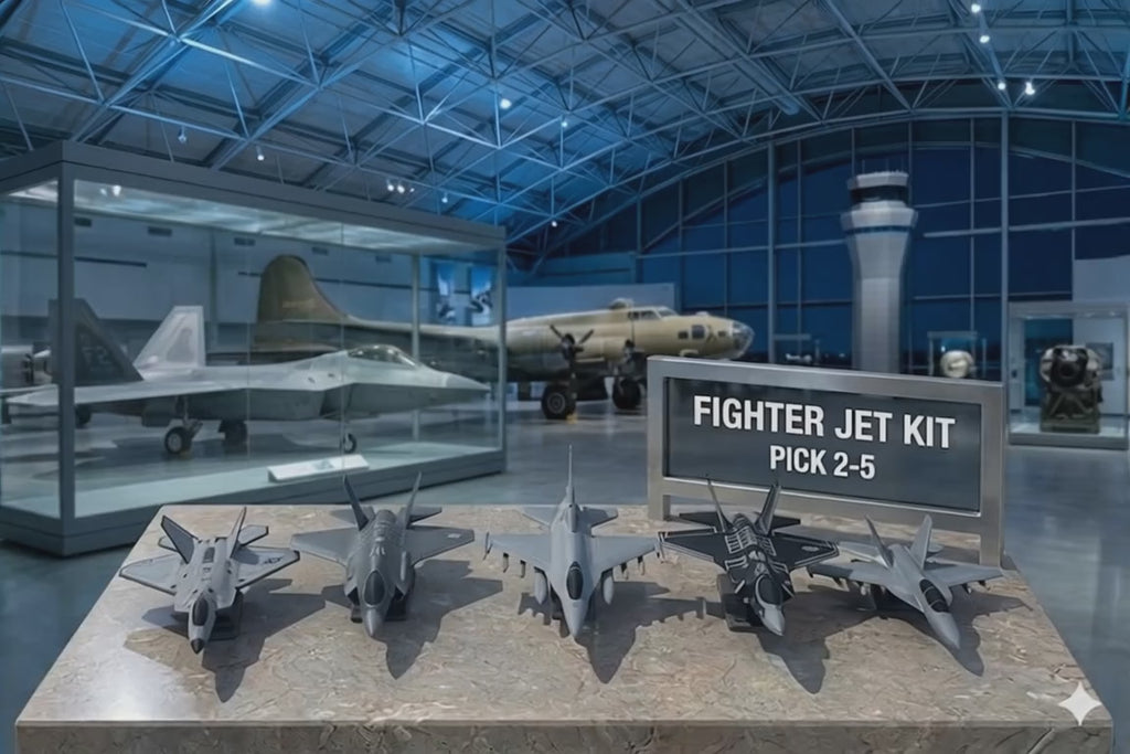 Modern Fighter Jet Bundle 3D Printed Aircraft Model Kit Set – Military Aviation Collection