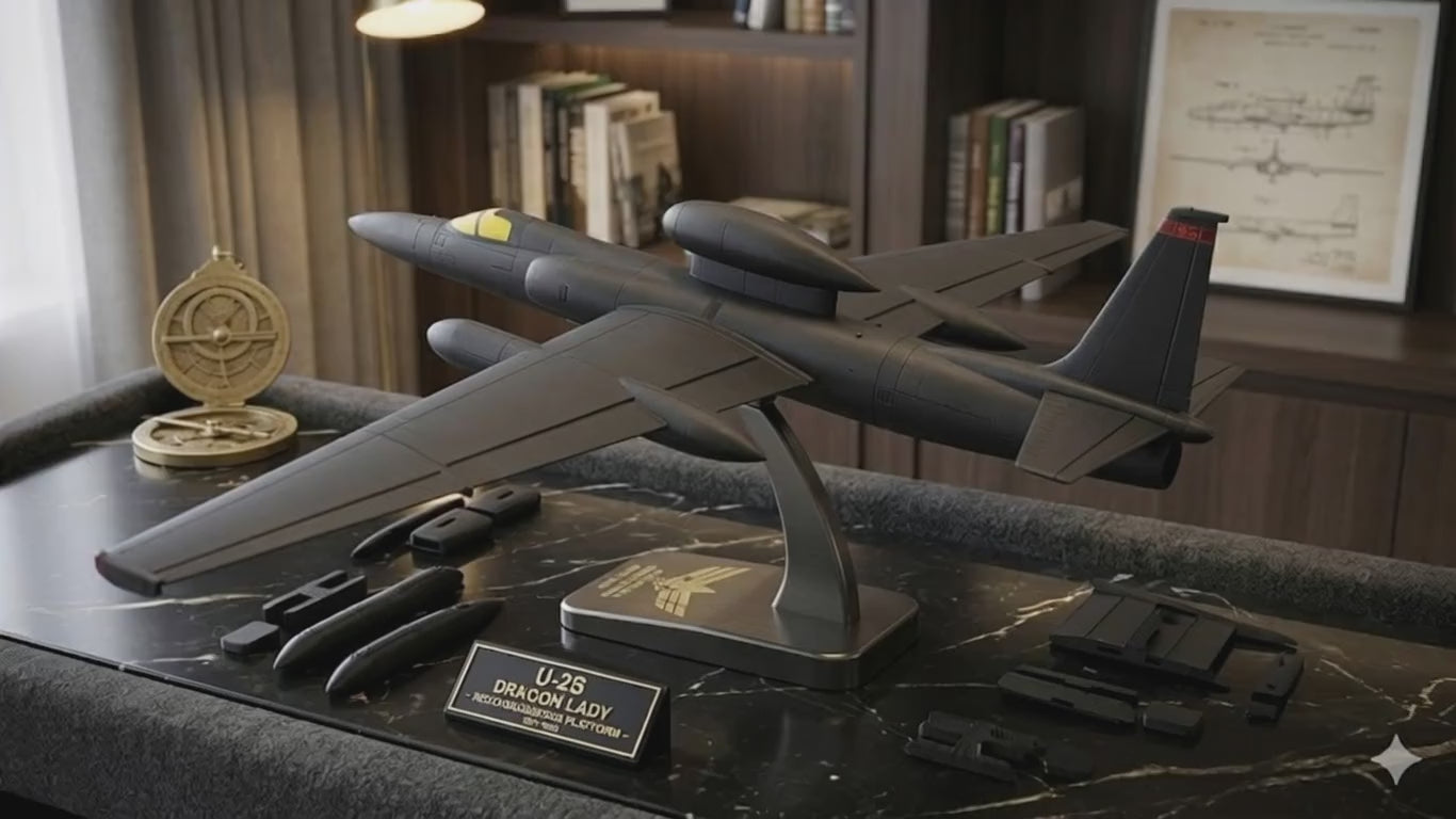 U-2 Spy Plane 3D Printed Aircraft Model