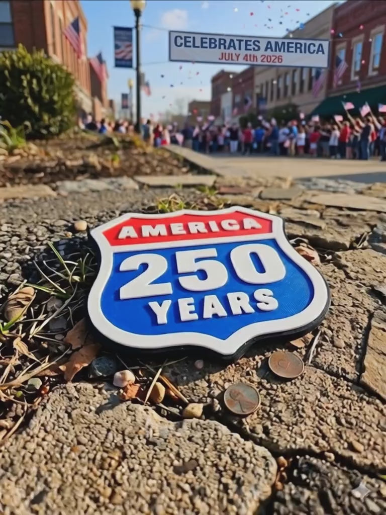 America 250 Years Sign – Patriotic USA Decor