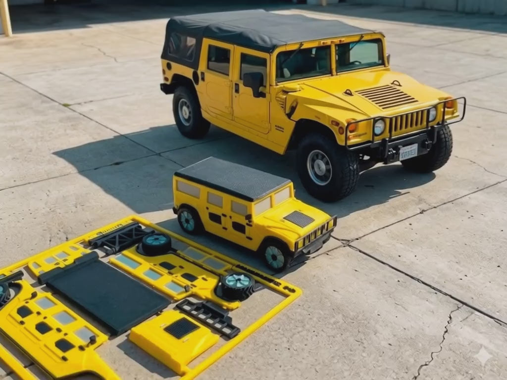 Hummer H1 3D Printed Model Kit Card – Military Vehicle Build Kit