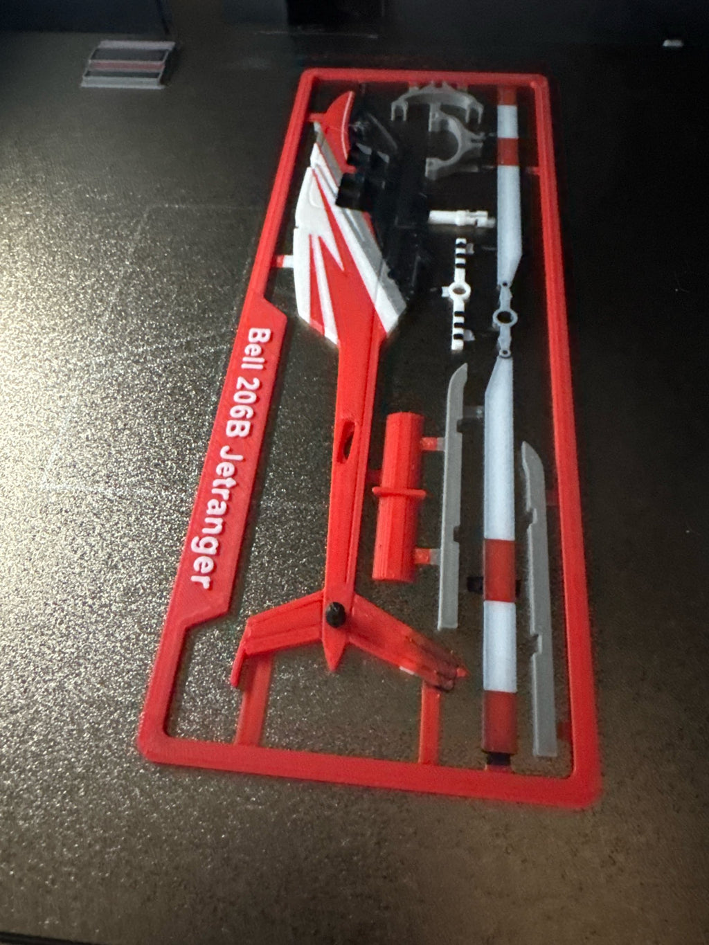 Bell 206B JetRanger 3D Printed Helicopter Model Kit