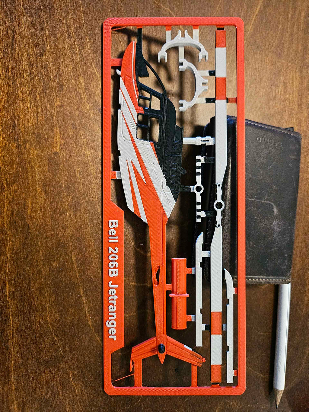 Bell 206B JetRanger 3D Printed Helicopter Model Kit