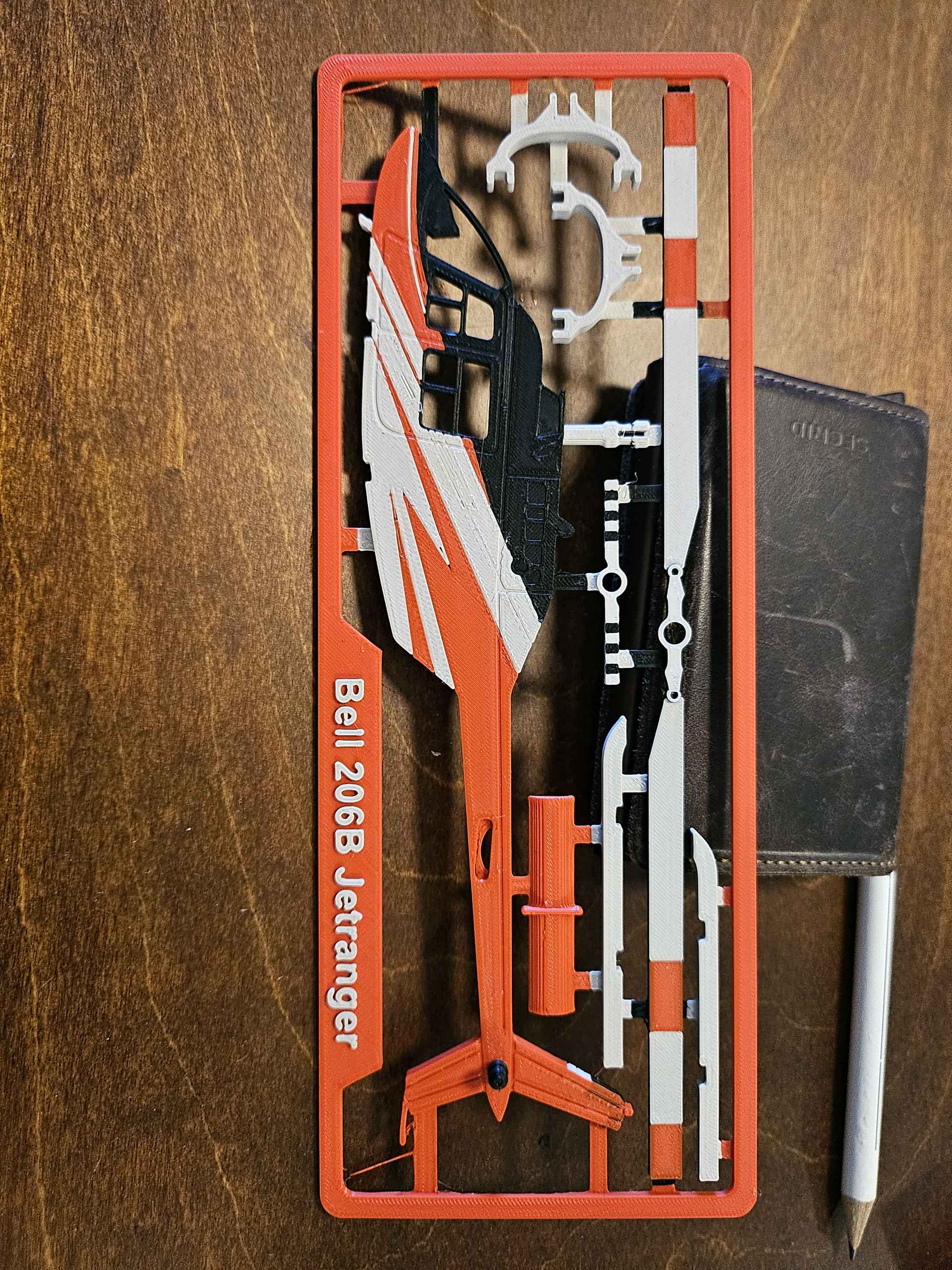 Bell 206B JetRanger 3D Printed Helicopter Model Kit