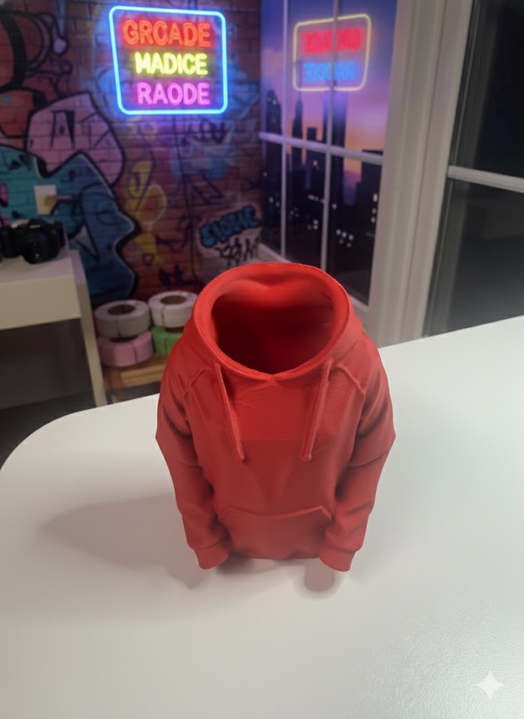 Hoodie Pen Holder Desk Organizer Hoodie Pen Holder Desk Organizer – 3D Printed Hoodie Supply Cup – Cute Desk Accessory – Office & School Organizer