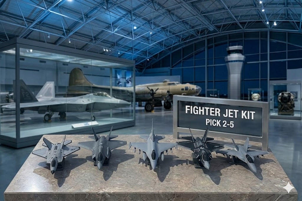 Modern Fighter Jet Bundle 3D Printed Aircraft Model Kit Set – Military Aviation Collection