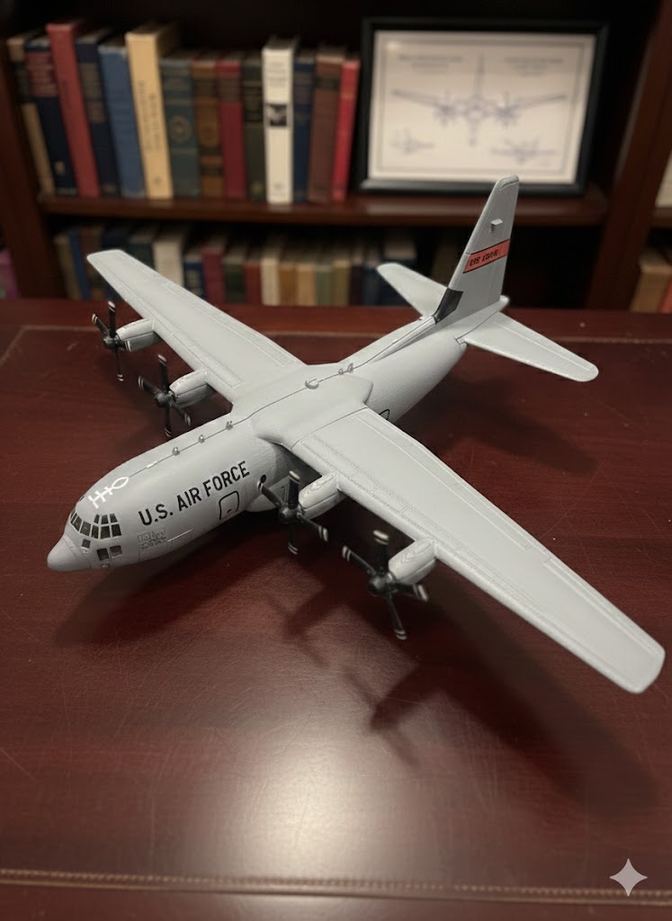 C-130J Hercules 3D Printed Aircraft Model Kit – Military Cargo Plane