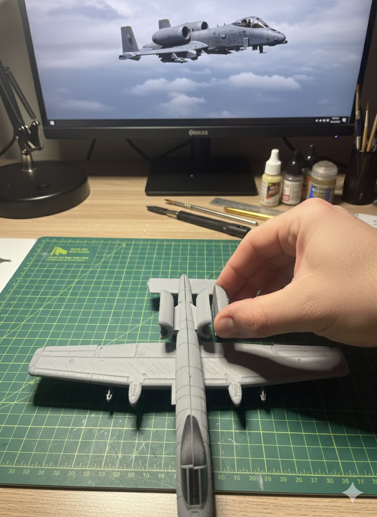 A-10 Thunderbolt II 3D Printed Model Kit A-10 Thunderbolt II 3D Printed Model Kit – Warthog Fighter Jet DIY Build – Military Aircraft Desk Decor – Aviation Display Model