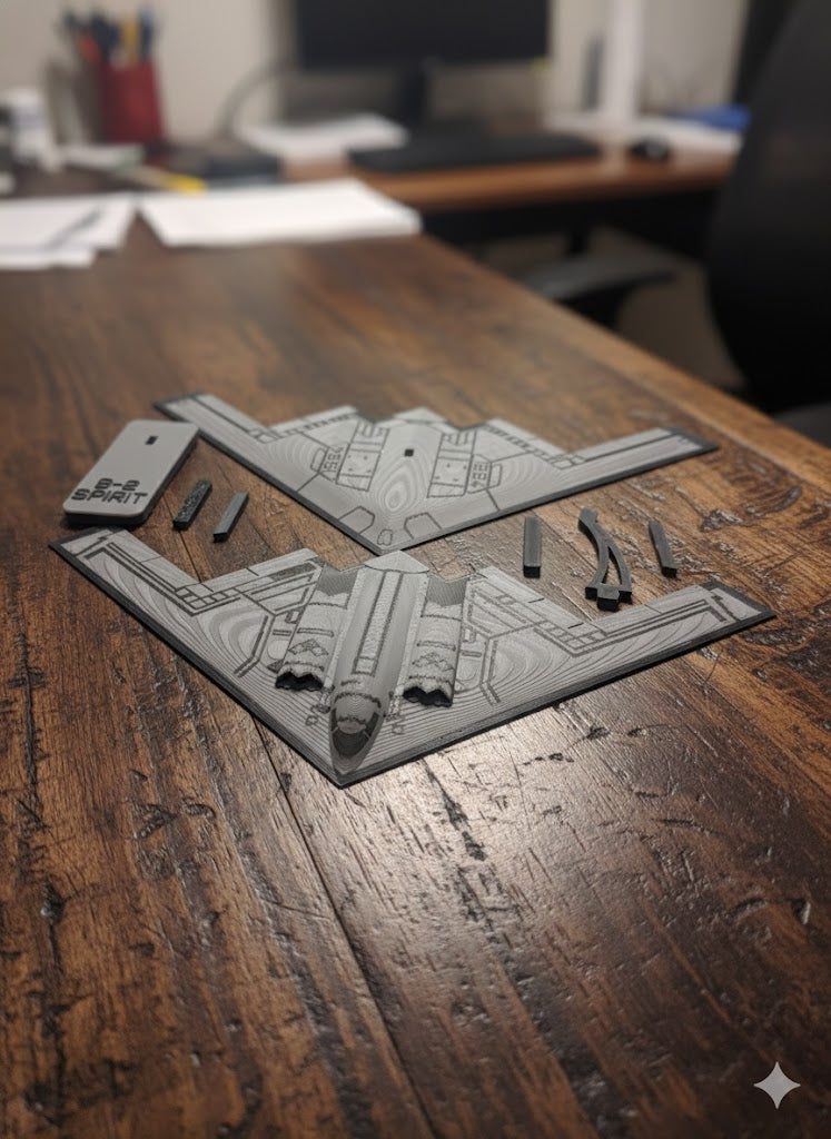 Military Bomber Aircraft Bundle 3D Printed Model Kit Set – Strategic Bomber Collection