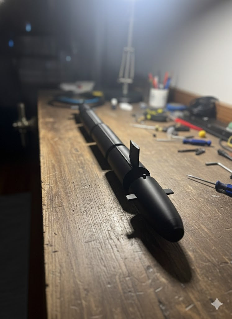 3D Printed Submarine Model Kit 3D Printed Submarine Model Kit – DIY Naval Submarine Build – Military Navy Display Model – Large 2ft Long Submarine Kit