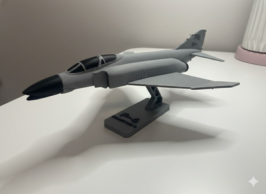 F-4 Phantom II 3D Printed Aircraft Model Kit – Military Fighter Jet